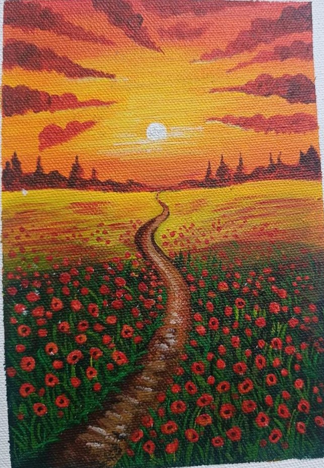 Student landscape painting 5