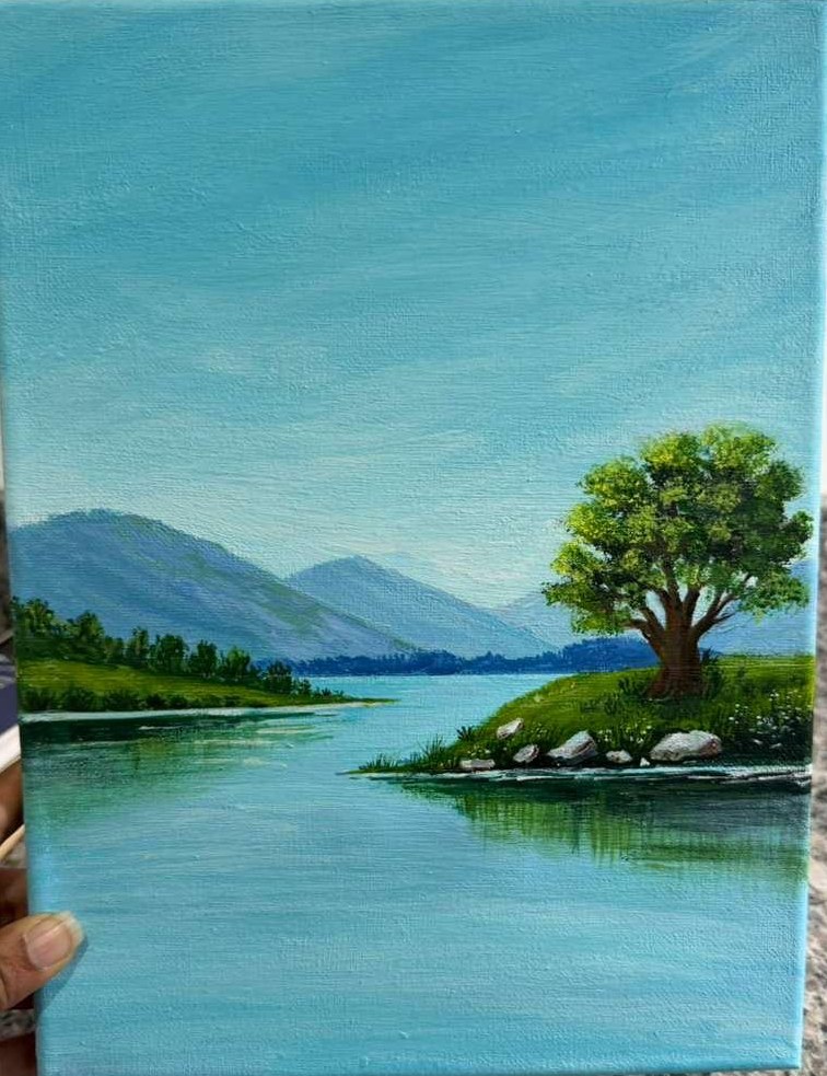 Student landscape painting 9