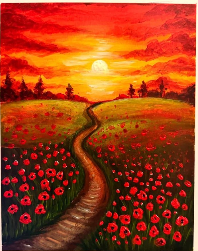 Student landscape painting 1