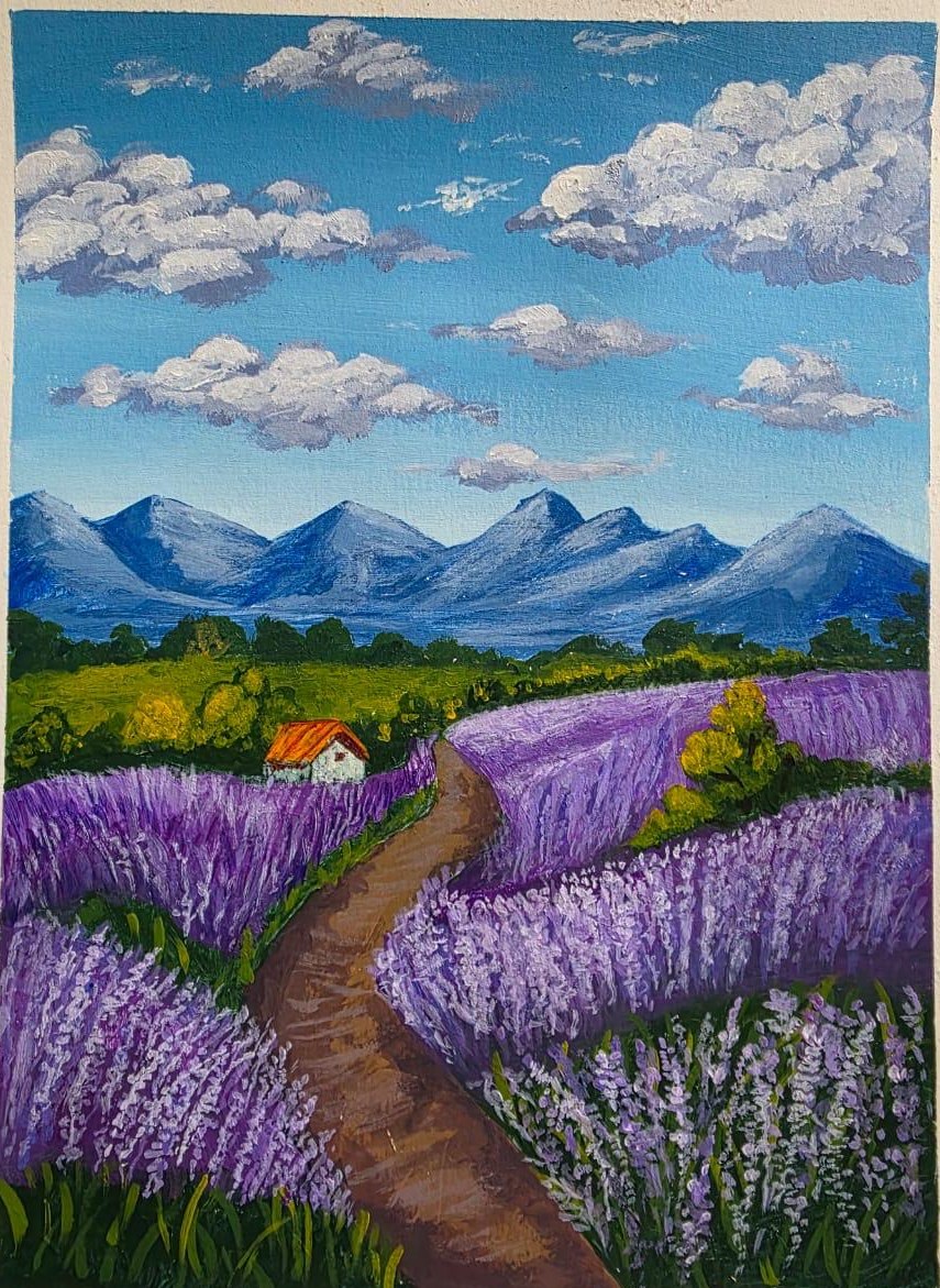 Student landscape painting 8